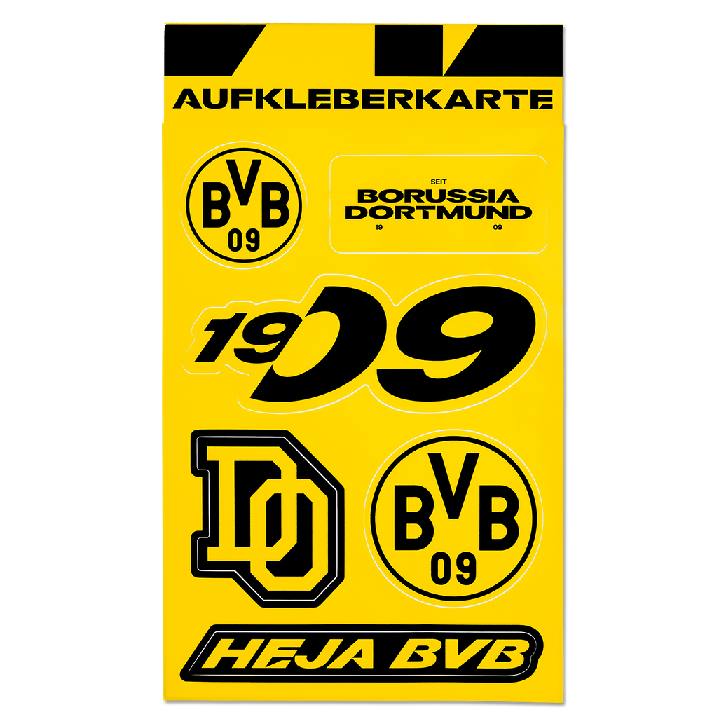 BVB Aufkleberkarte Heja BVB