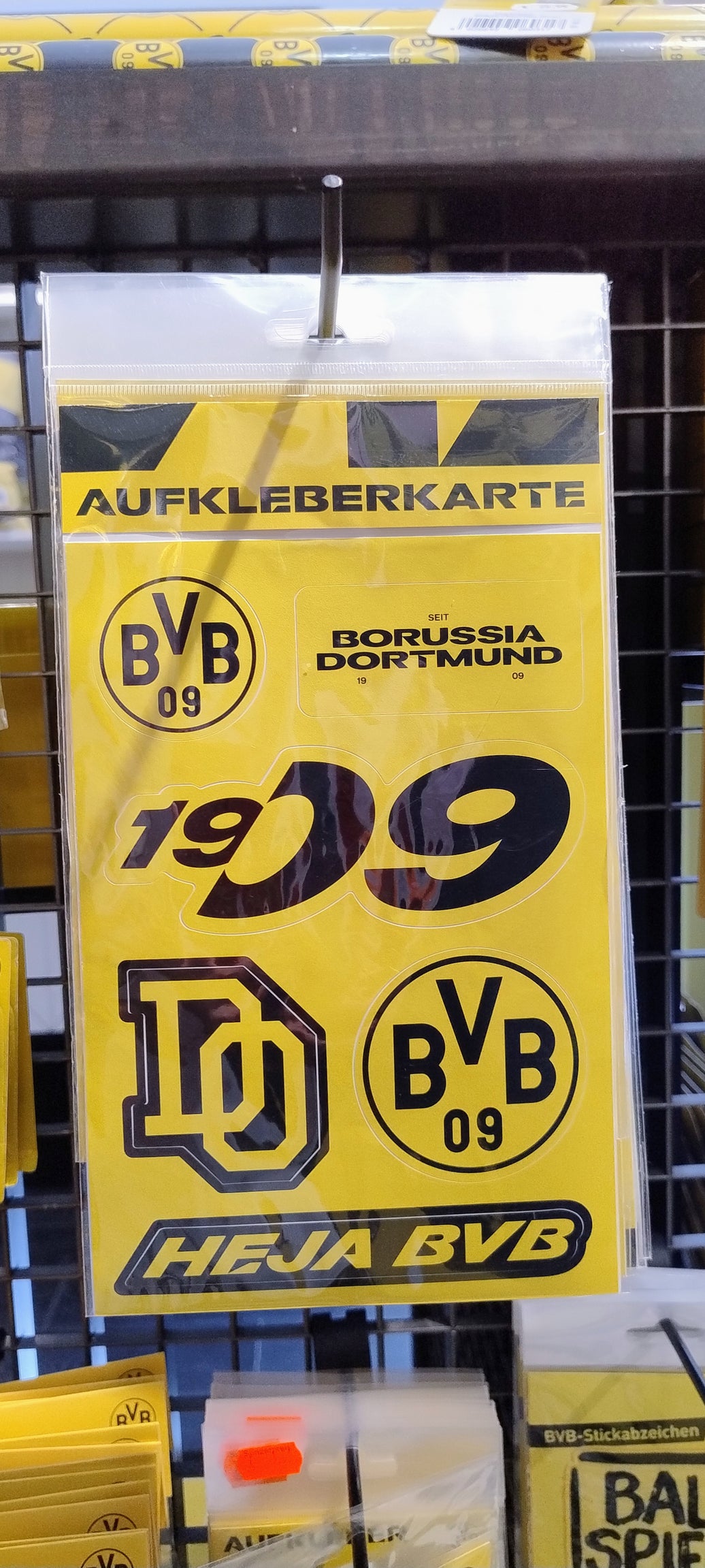 BVB Aufkleberkarte Heja BVB