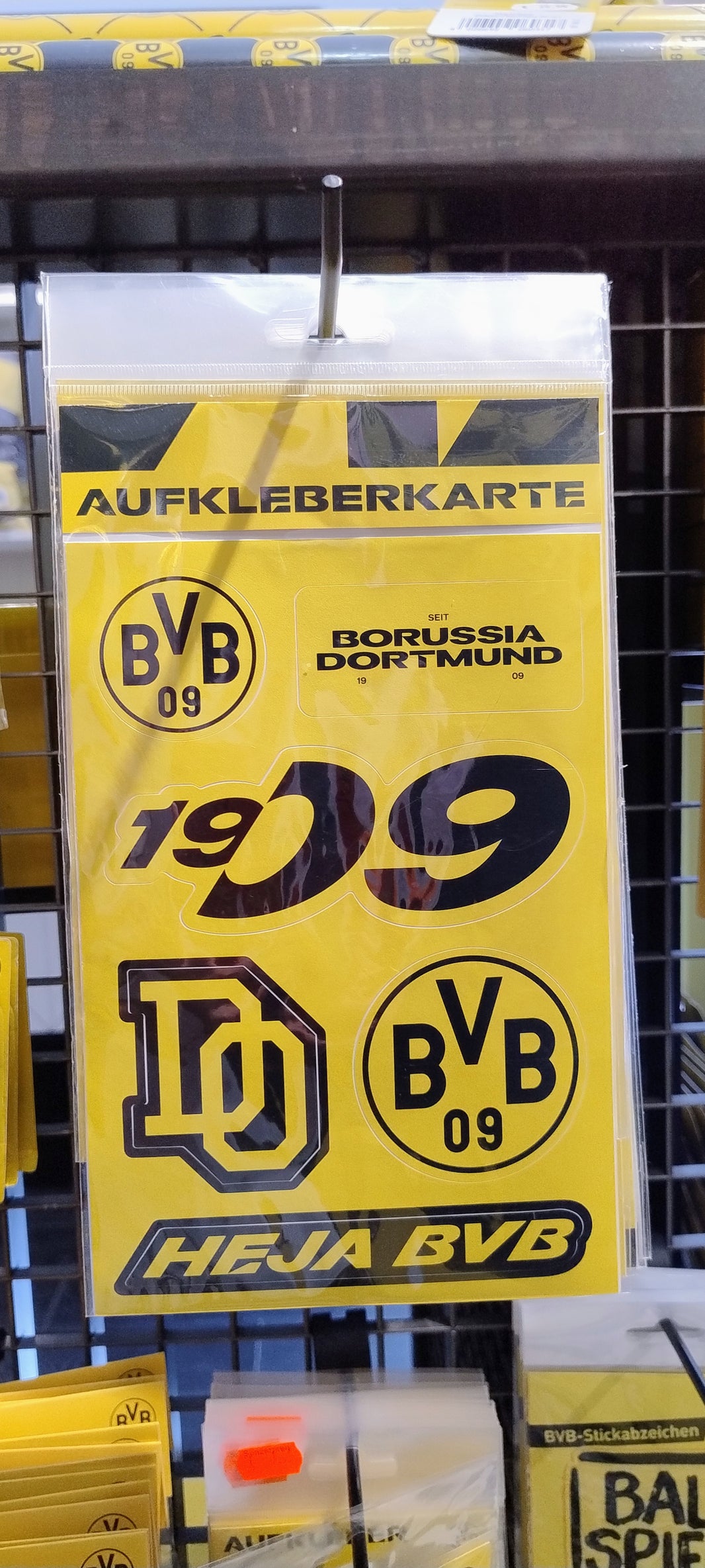 BVB Aufkleberkarte Heja BVB