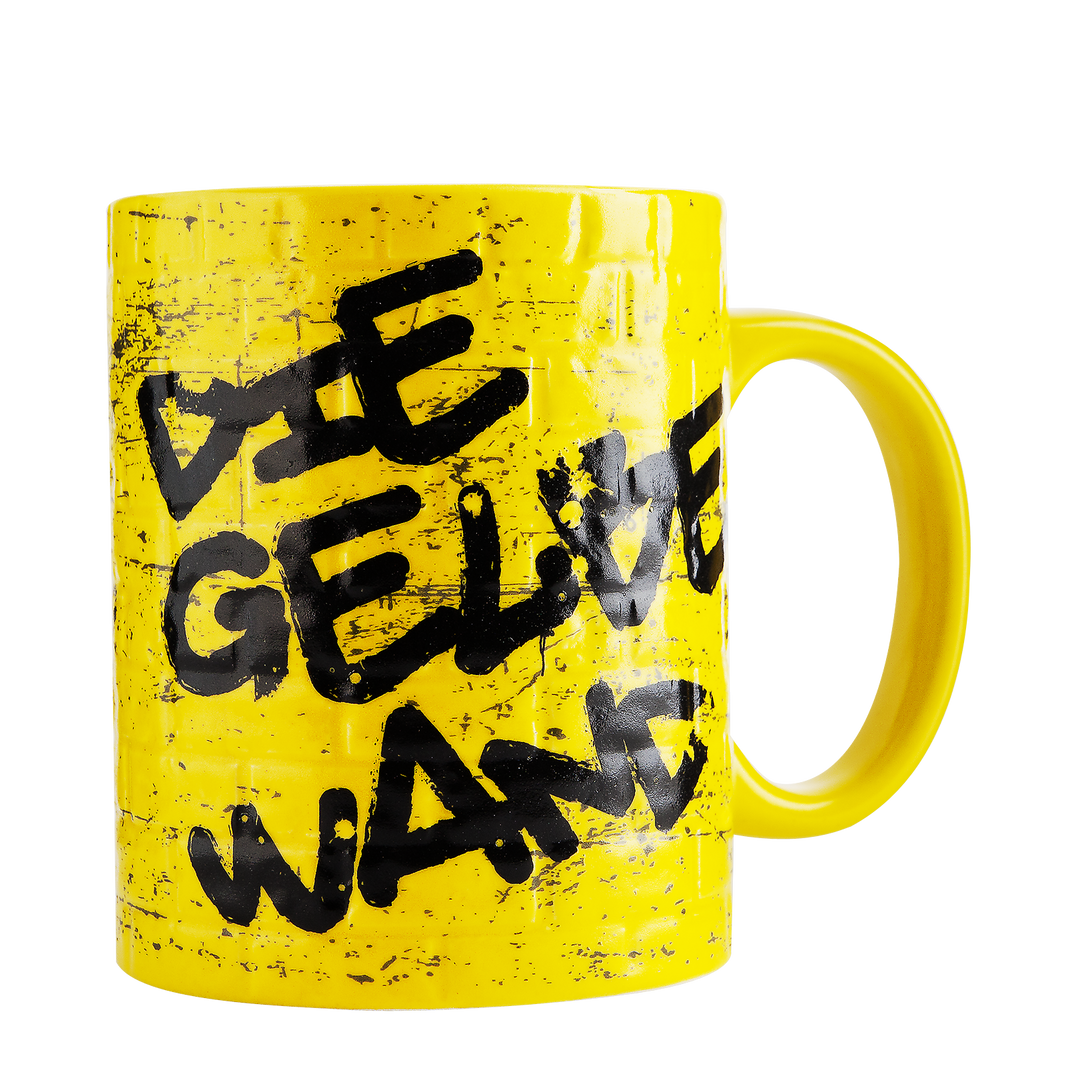BVB Tasse Gelbe Wand mit Schriftzug