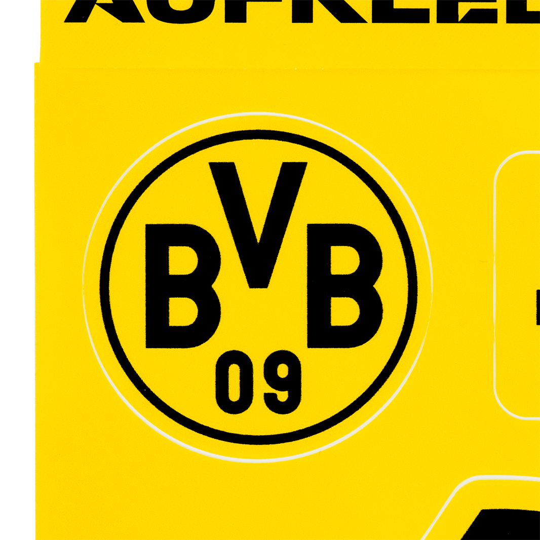 BVB Aufkleberkarte mit BVB 09 Logo