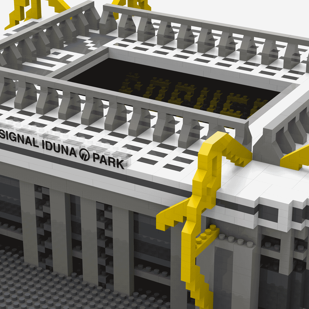 BVB Signal Iduna Park Bausatz Seitenansicht