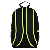 BVB Rucksack Neon, Rückansicht mit gepolsterten Schultergurten