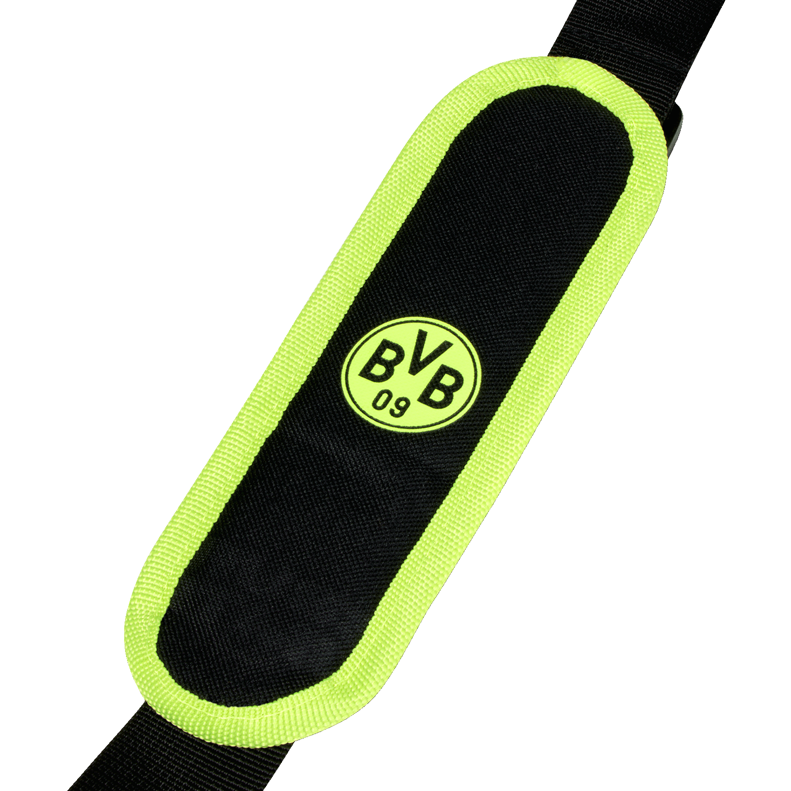 Gepolsterter Tragegurt der BVB Sporttasche Neon mit BVB-Logo
