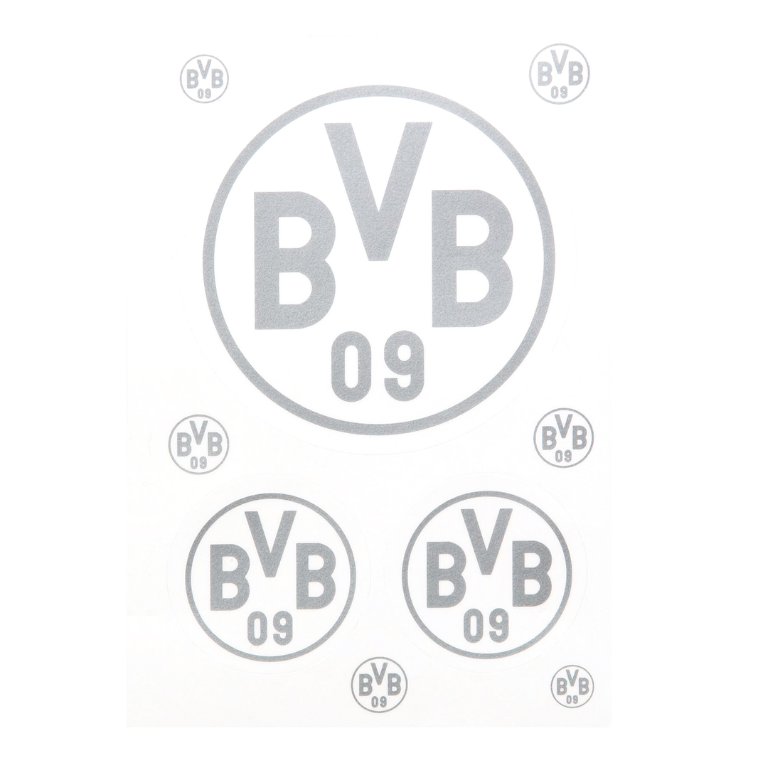 BVB Aufkleber silber mit Vereinslogo