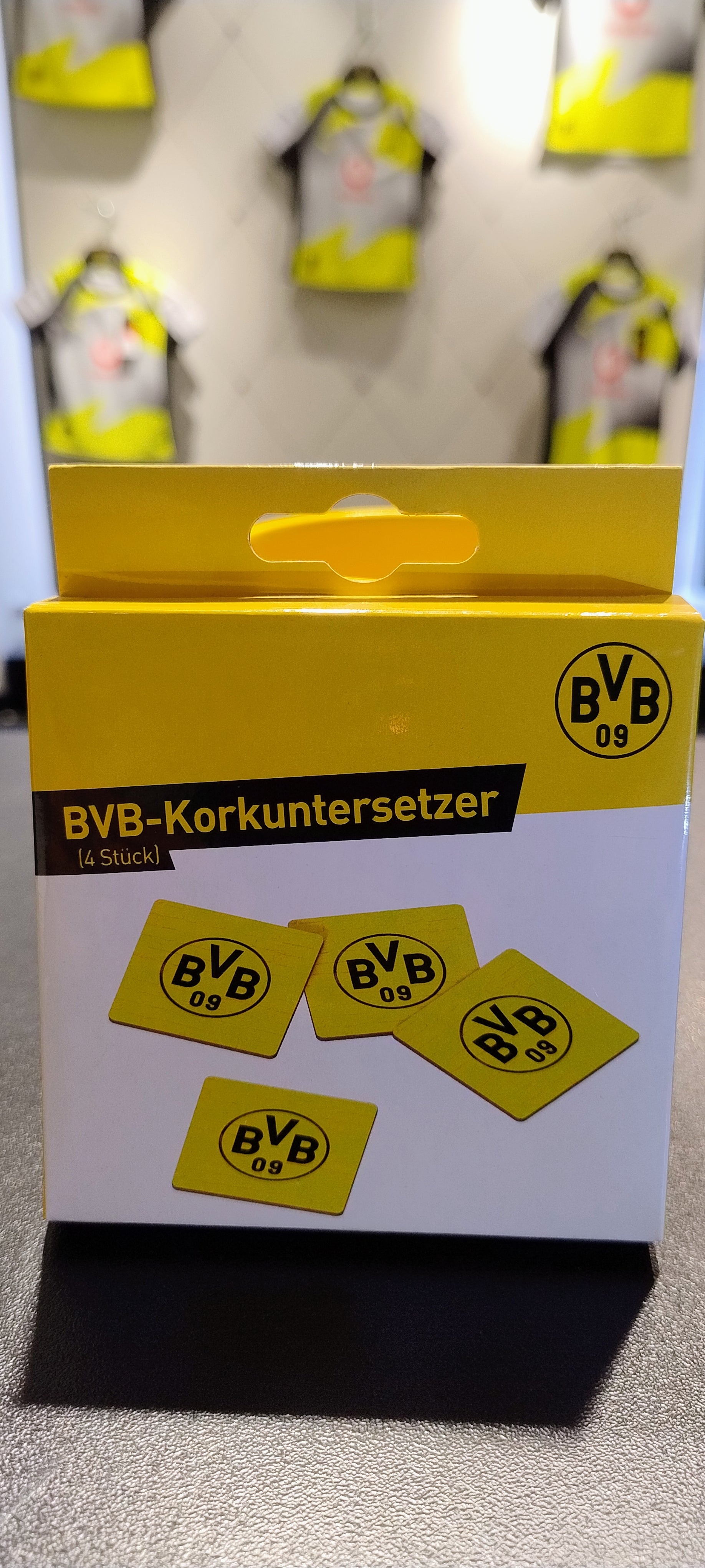 BVB Korkuntersetzer 4er-Set