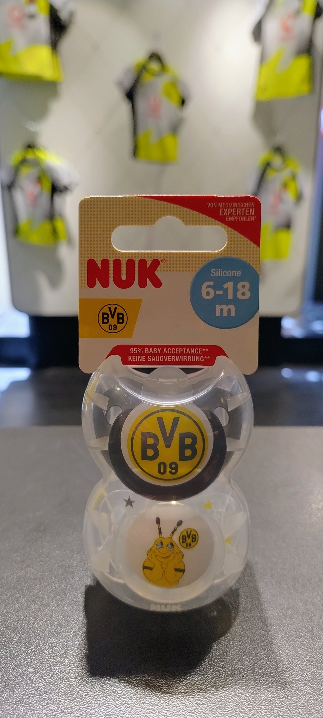 BVB NUK Schnullerset 6-8 Monate