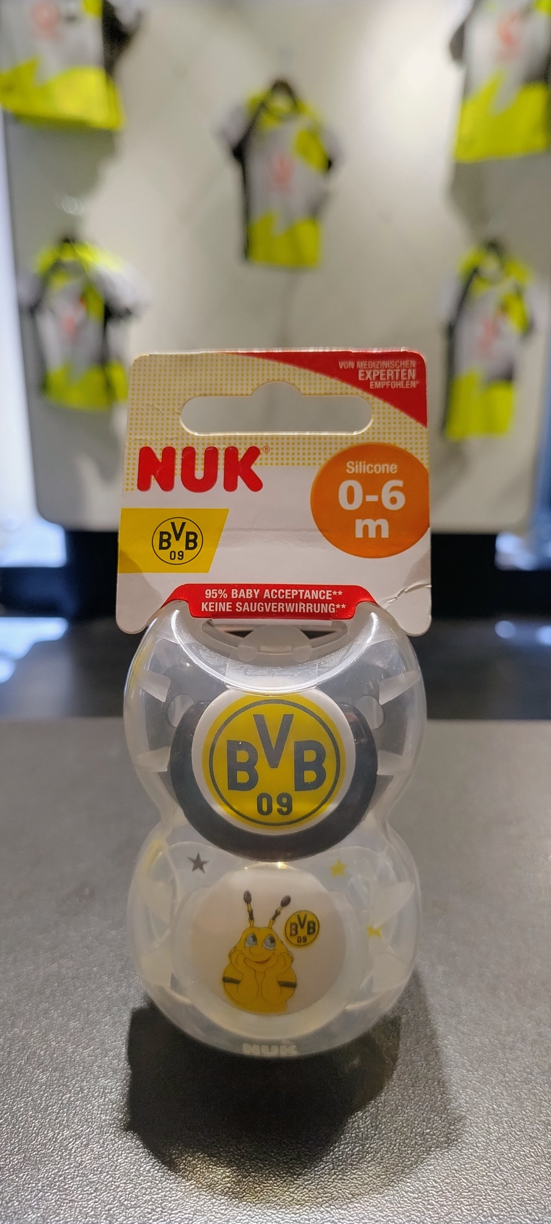 BVB NUK Schnullerset 0-6 Monate