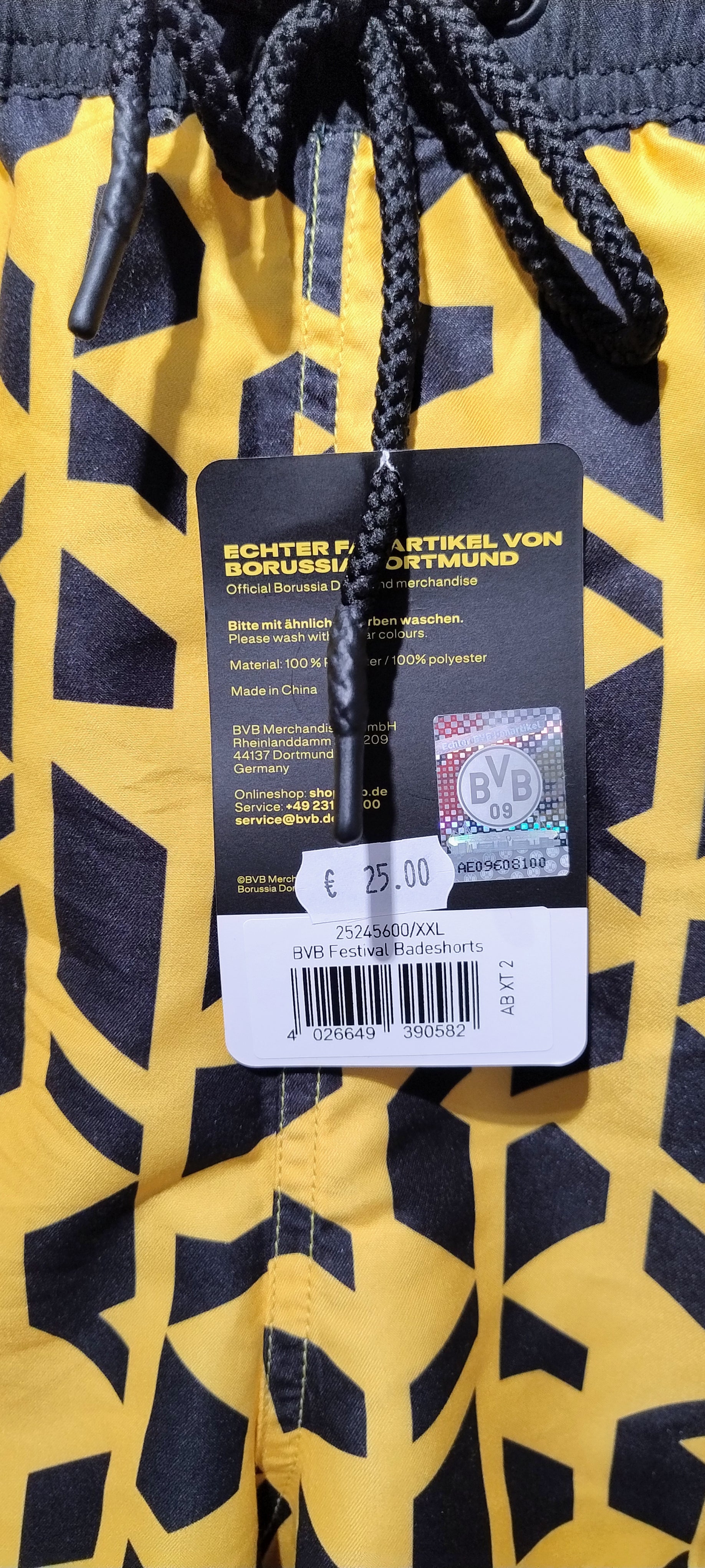 BVB Festival II Shorts gr. XXL