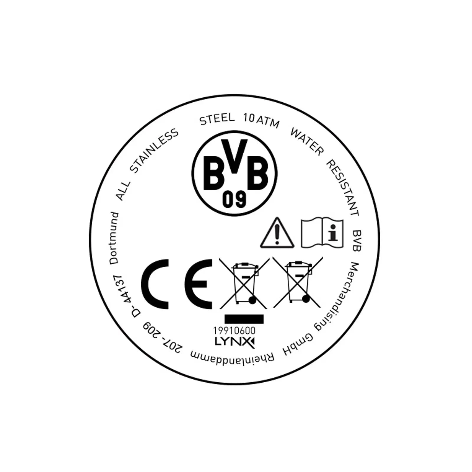 BVB-Digital Armbanduhr