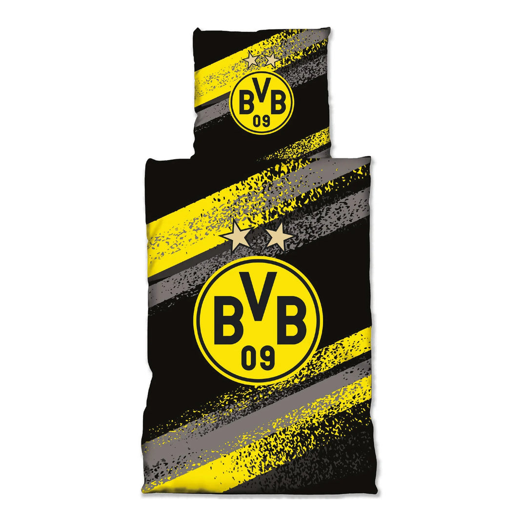 BVB Bettwäsche Graffiti Streifen