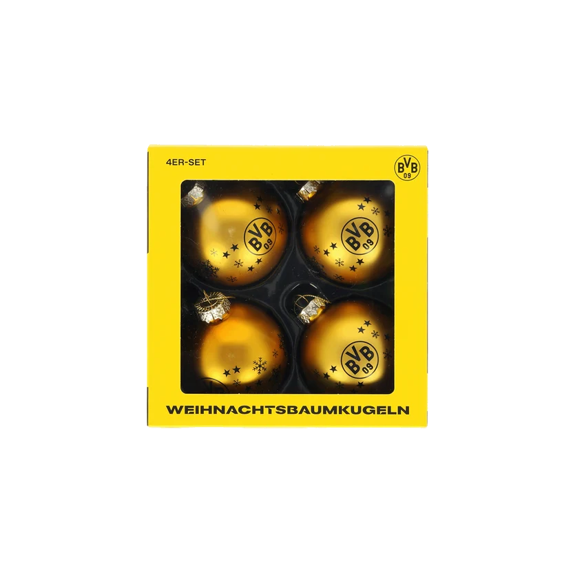 BVB Christbaumkugeln (4er Set)