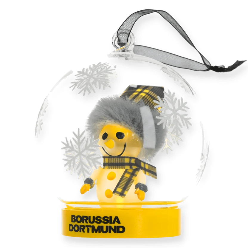 BVB Kugel mit Schneemann LED