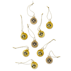 BVB-Mini-Christbaumkugeln (9er-Set)